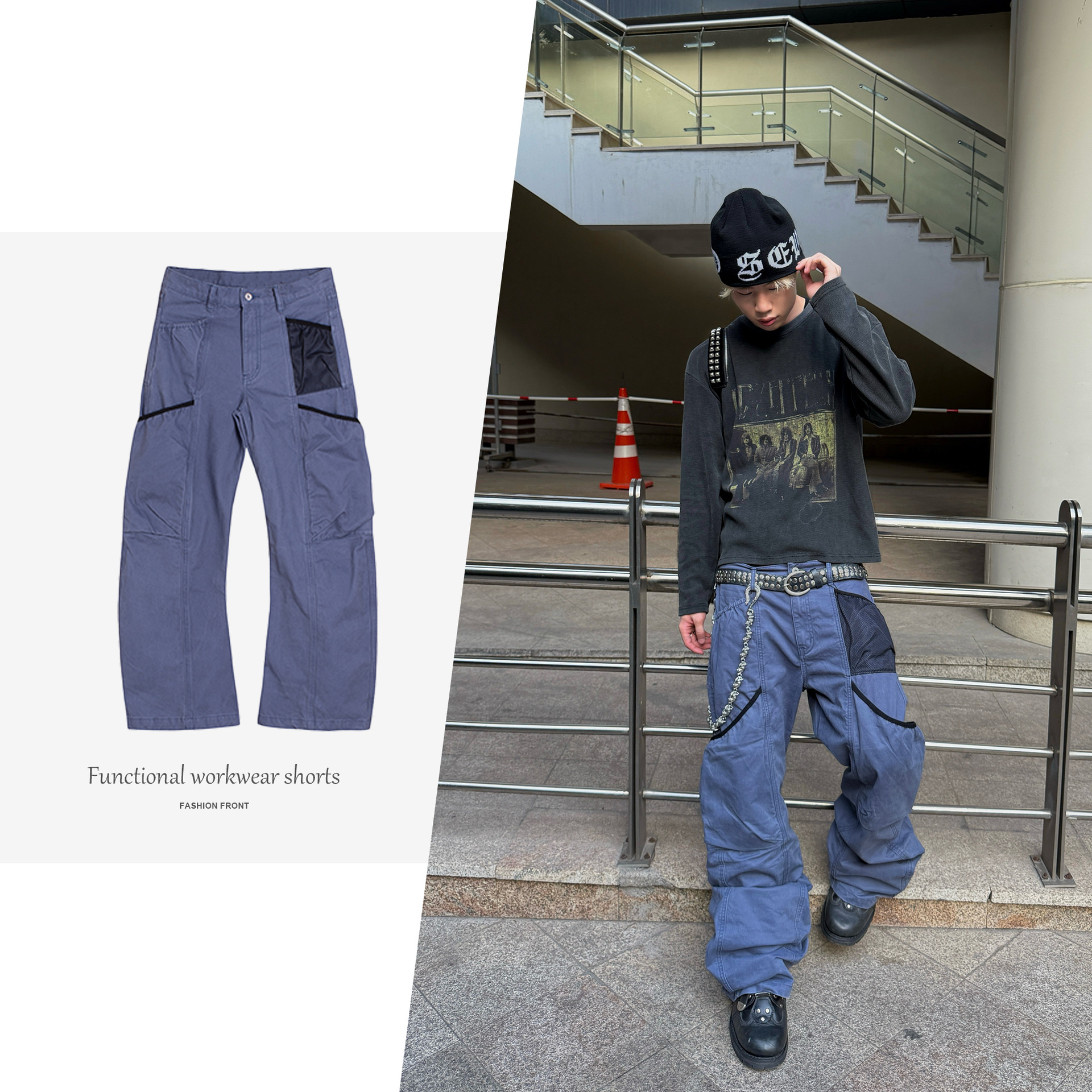 【JMWH】COUPUR Cross-Pocket Cargo Pants