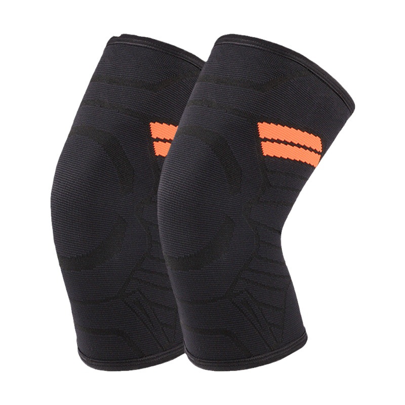 Rodillas deportivas antideslizantes para hombres y mujeres, rodillas de punto transpirables, 3D tejido a presión para correr, baloncesto, codo, protector de fitness