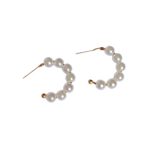 Hot-selling European and American-style exaggerated earrings: elegant, subtly luxurious gold-tone large circular hoops with a chic Hong Kong-inspired design—crafted in premium quality.
