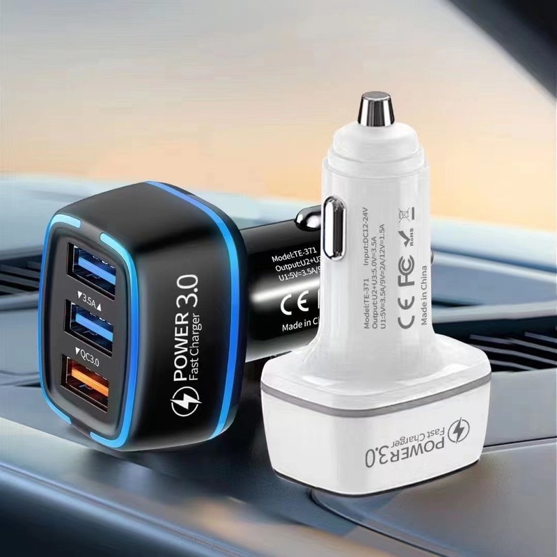 多uポートqc3.0車載充電器3a 1ドラッグ5 42w急速充電3u 4u 5usb自動車充電器でタバコを注文する|undefined