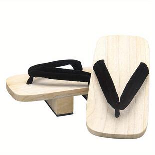 K 49289 White Wood Geta Men's Japanese Sandals ��ľ��ʽľ��