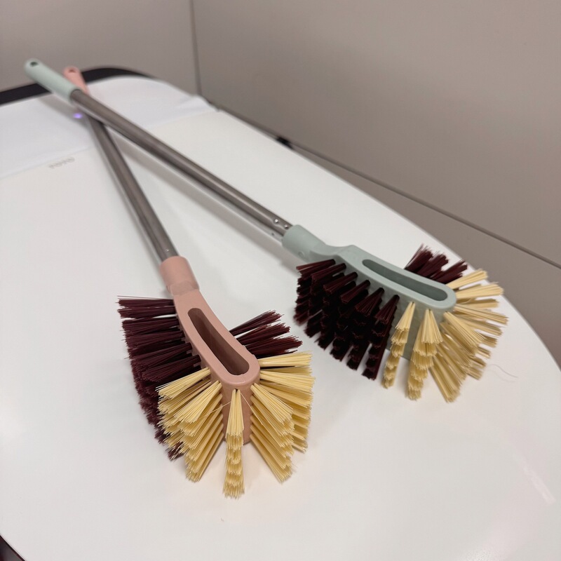 厂家新款双面马桶刷批发家用卫生间厕所清洁不锈钢马桶刷长柄刷子|undefined