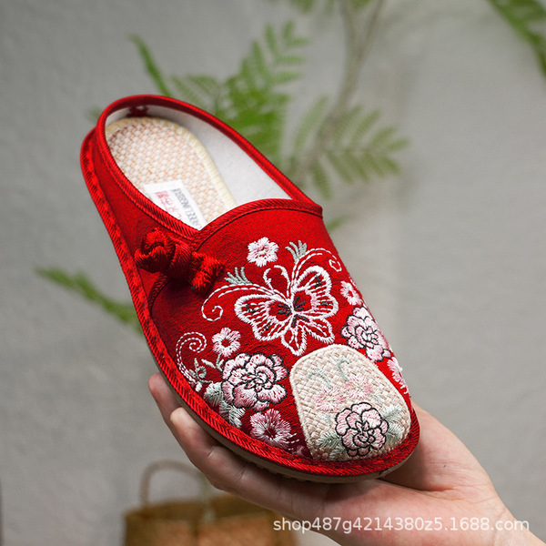 ethnic casual Beijing cloth slippers Chinese style