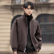 立领90羽绒服男士冬季外套2025新款休闲短款工装夹克保暖加厚上衣