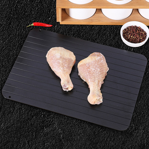 Aluminum rapid thawing board, home steak seafood thawing plate, aluminum cutting board, meat thawing cutting board