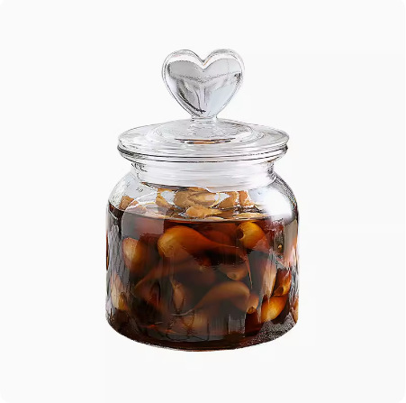 【代発】ガラス貯蔵缶蜂蜜レモン百香果瓶食品家庭用愛蓋密封缶茶葉|undefined