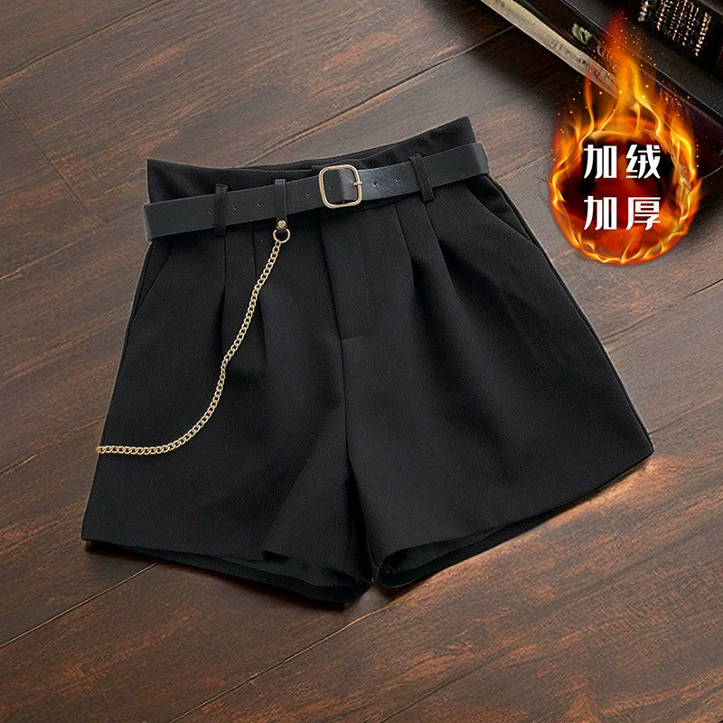 Suit, shorts, base boots, casual trousers, high waist