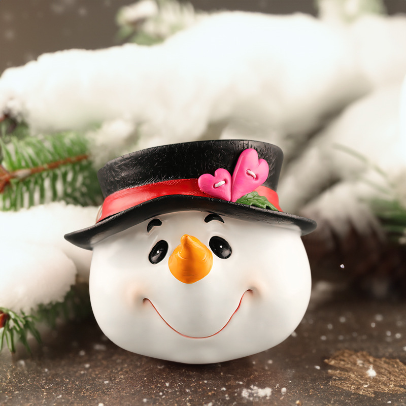 New European and American Santa Claus, Snowman, and Reindeer Resin Ornaments for Desktop Christmas Decoration Gifts, Christmas Limited Edition