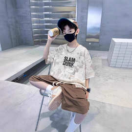 男童夏季套装2025新款儿童装夏装潮帅气时髦男孩短袖运动夏款衣服