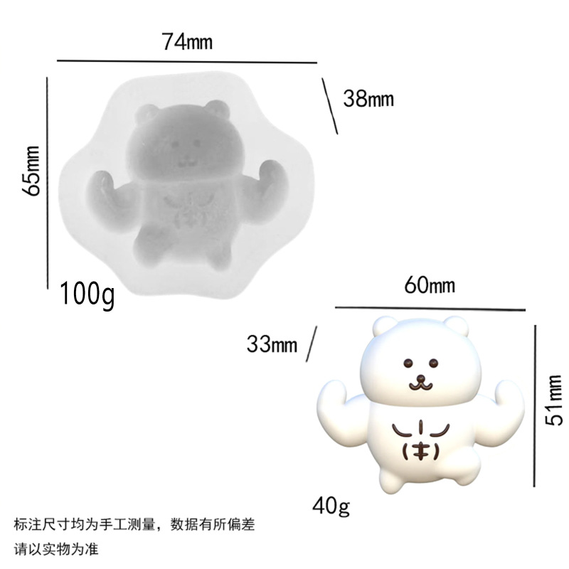 卡通捏捏模具DIY解压仿真食玩耐高温硅胶模烘焙慕斯蛋糕创意模具|undefined