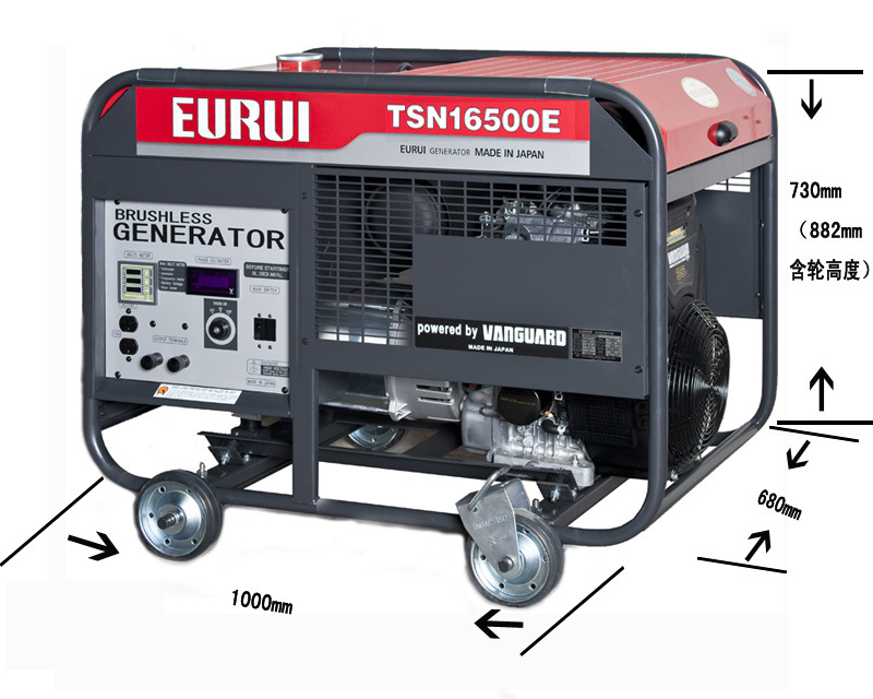 原装整机进口日本东洋EURUI汽油大功率15KW发电机组TSN16500E