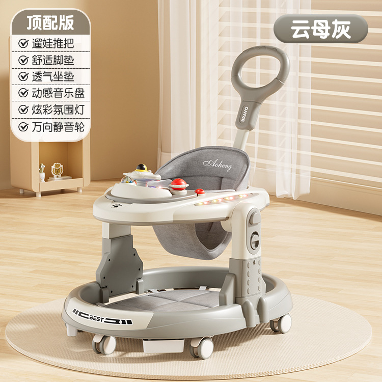 Piernas de tipo O para caminante infantil 3 - en - 1 anti-rollback plegable empujado a mano para caminante anti-O