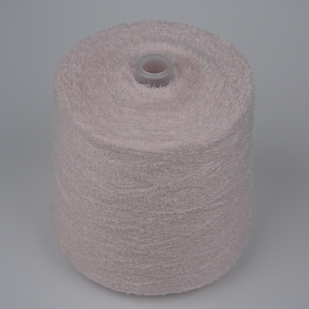 13支涤纶小斜毛 长期现货供应花式纱织涤纶纱线彩点纱蝴蝶纱