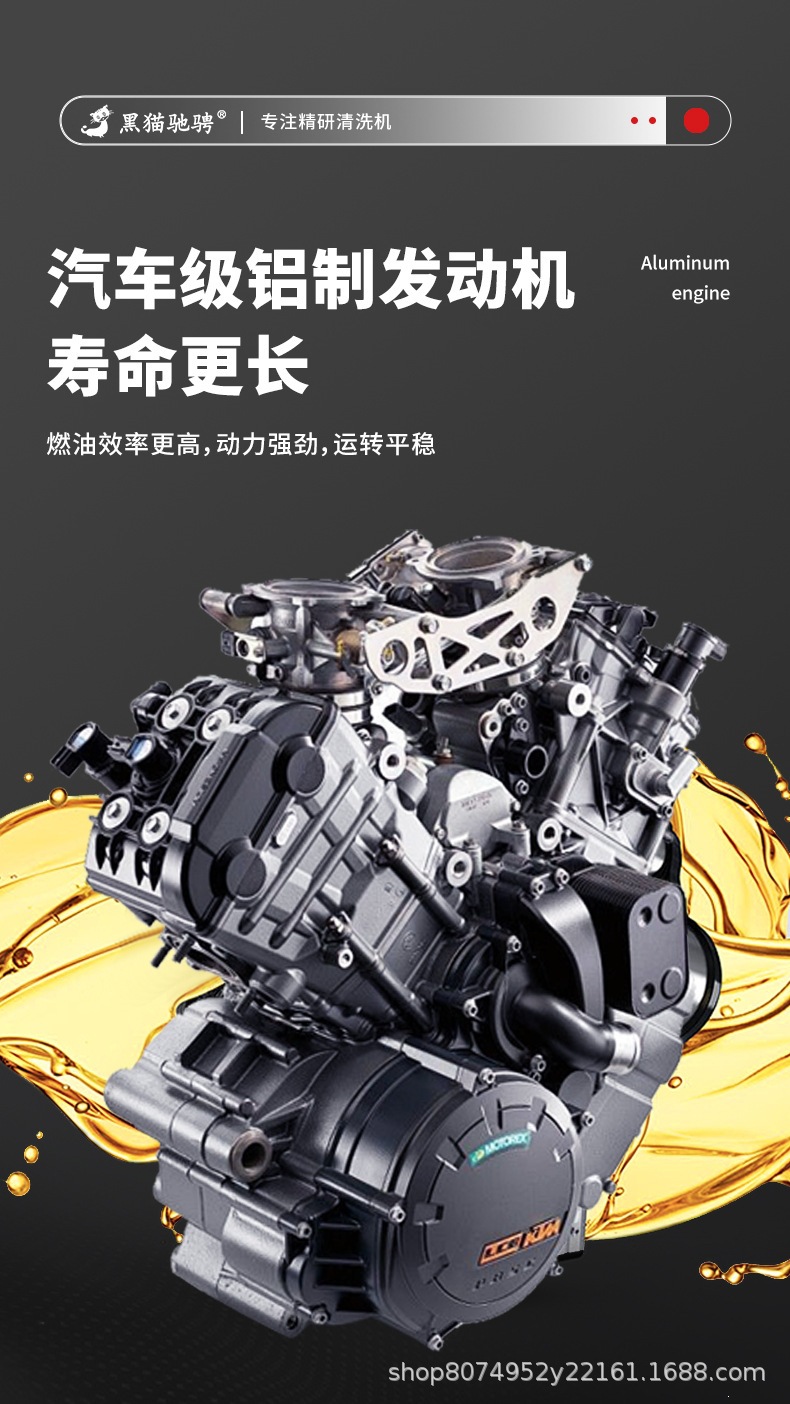 Black Cat Diesel Gasoline High-Pressure Car Washer High-Power Cleaning Machine Commercial Mobile Industrial Grade Water Gun Pump