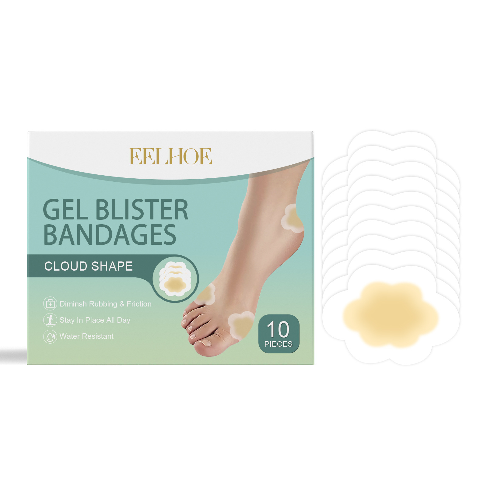 EELHOE blister bandage, foot breathable, light, dry, portable, comfortable and stable foot skin care bandage_voghion.com