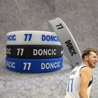 Звезда баскетбола Mavericks № 77 Dongqi Qidong 77 Прочный Спортивный Браслет Силиконовый Браслет для фанатов ювелирные изделия Owen