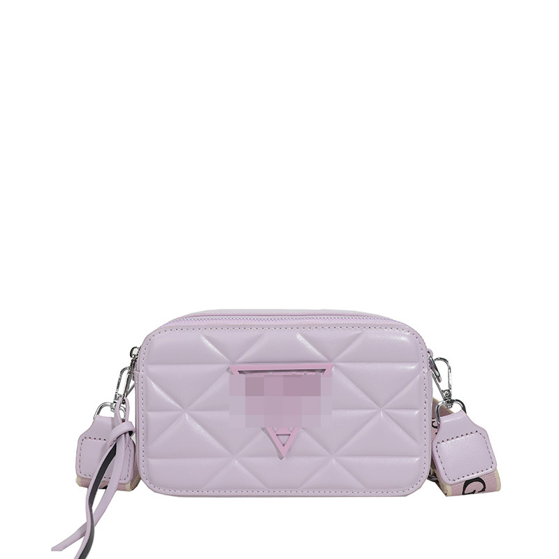 Bolso bandolera transfronterizo tendencia de moda femenina bolso de cámara de todo fósforo sentido de alta gama casual correa de hombro con bordado de rombo pequeño bolso cuadrado