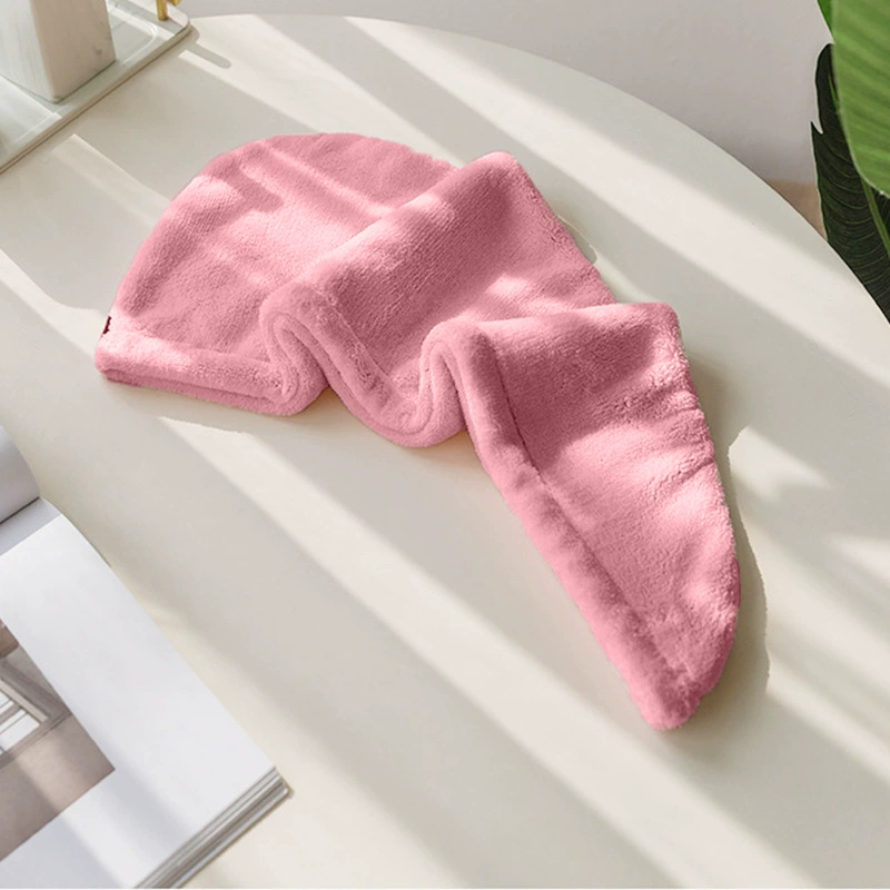 Coral hair towel, quick dry shower cap, wholesale, increased thickness, water absorbent