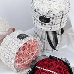 小香風圓形花束定型片插花省時省力鮮花包裝內襯固定包花神器