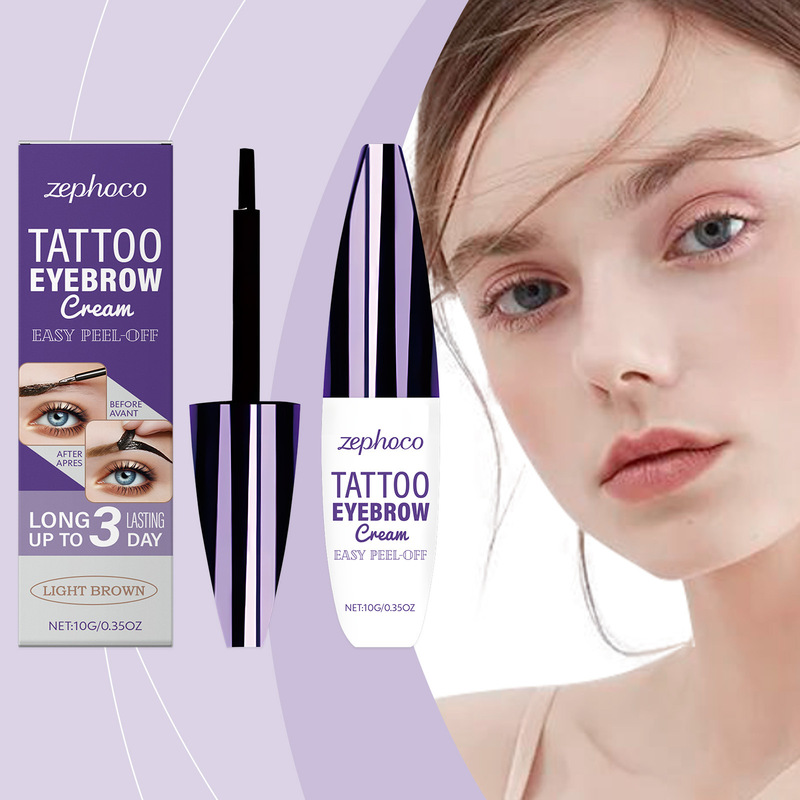 Zephoco Light Brown Peel-Off Eyebrow Dyeing Cream to Create Stereo Natural Wild Eyebrows Waterproof and Not Easy to Remove Makeup Eyebrow Dyeing Cream Zephoco Light Brown Peel-Off Eyebrow Dyeing Cream to Create Stereo Natural Wild Eyebrows Waterproof and Not Easy to Remove Makeup Eyebrow Dyeing Cream