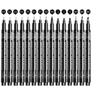 Guangna 8050 Waterproof Needle Pen Can Add Ink Comic Pen Stroke Drawing Hook Line Pen Ultra-Fine Hand-Painted Sketch Pen