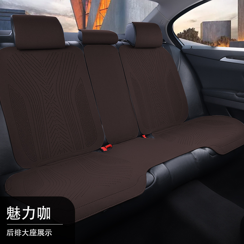 新型車用シートクッション、四季通用、フェイクファー素材、ハーフカバー、シートカバー、車用シートクッション、シートパッド|undefined