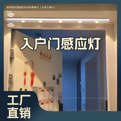 玄関ドアセンサーライト磁気充電ワイヤレスドアヘッド玄関ドア入口人体配線不要の雰囲気ライトストリップ