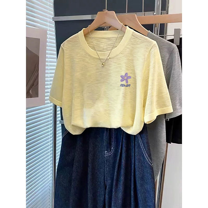 Light yellow (purple side letter flower style)