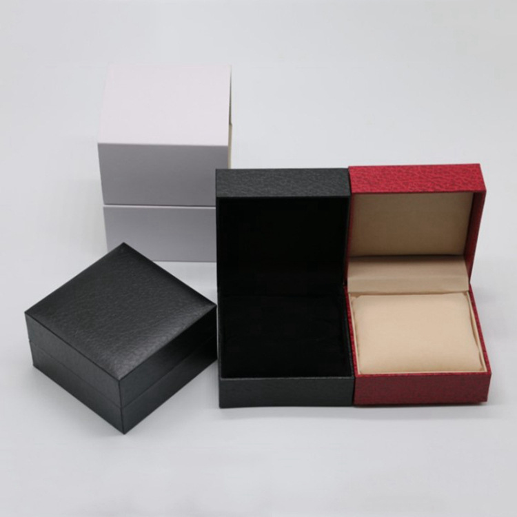 Flip-Top Lychee-Patterned Faux Leather Watch Box, Fashionable Watch Case, Gift Box, Bracelet Jewelry Display, Storage and Packaging Watch Box