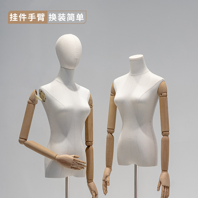 South Korean clothing store mannequin body hanger hand model props female full-body mannequin stand half-body fake human window display rack
