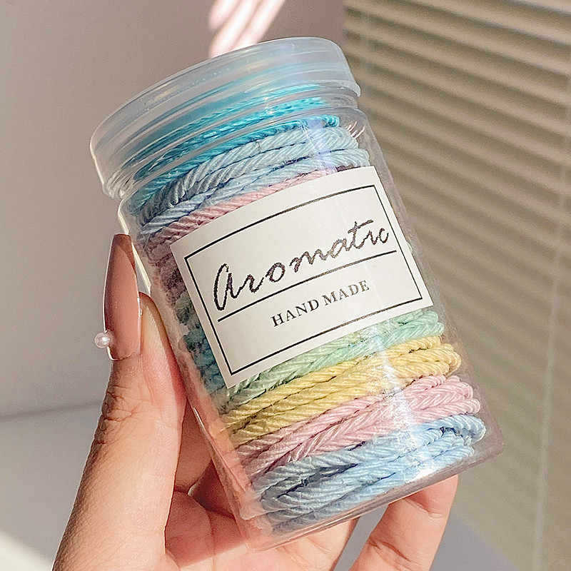 Estilo coreano de alta cuerda de Pelo elástico de las mujeres anillo de toalla simple banda de goma cuerda de pelo de cola de caballo alta anillo de pelo de bebé