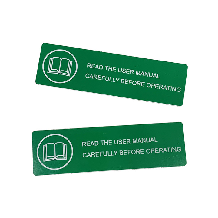 厂家生产ABS双色板雕刻电线电缆变电箱安全警示阻燃标签标牌