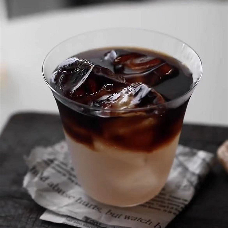 ins風冰咖啡杯拿鐵杯功夫茶國風雞尾酒冰球杯古典玻璃杯調飲杯子