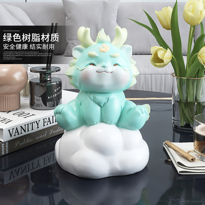 Moda dragón decoración mascota hecho a mano salón pasillo TV gabinete artesanía decoración colección conmemorativa regalo de cumpleaños