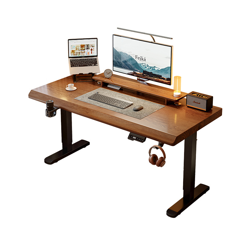 Mesa elevadora eléctrica de madera maciza, escritorio para computadora, escritorio para juegos domésticos, escritorio para dormitorio, escritorio, banco de trabajo elevable