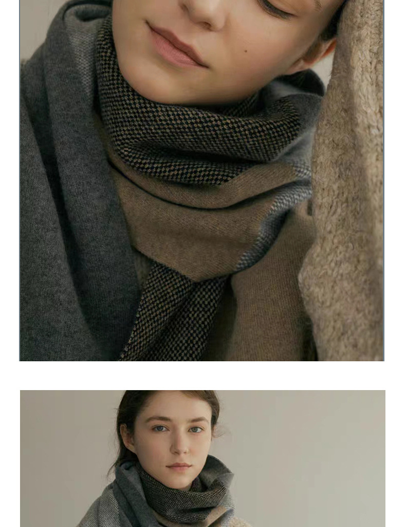 Knit Shawl And Neck Scarf Unisex Versatile Designer Style_voghion.com