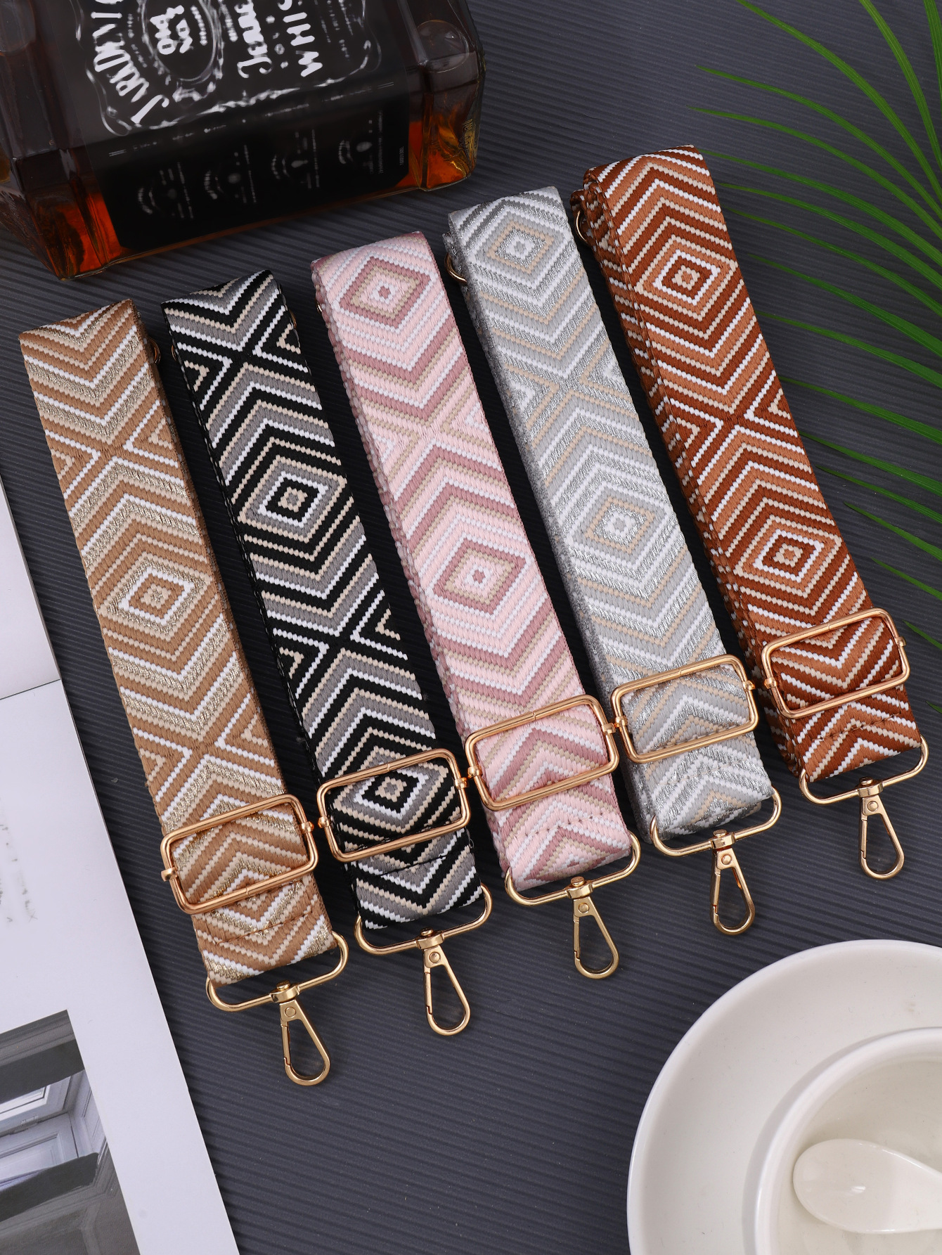 クロスボーダーファッションナイロンワイドショルダーストラップ、調節可能、多機能バッグ、交換可能なショルダーストラップ、旅行用化粧バッグアクセサリー