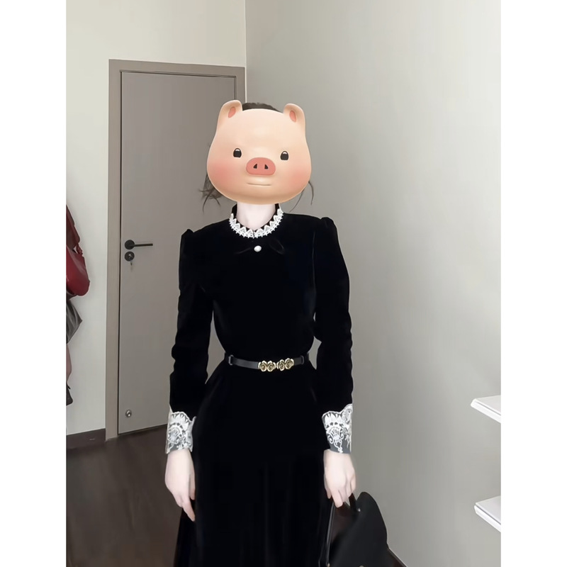 入秋一整套女装2025新款法式千金气质蕾丝拼接上衣半身裙两件套装|undefined