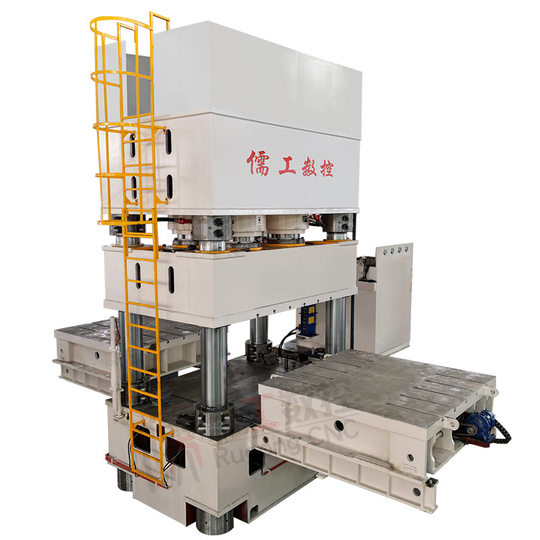 Rugong 3000 Ton Seal Powder Forming Four-Column Hydraulic Press Customized Large Mobile Dual-Station Hydraulic Press