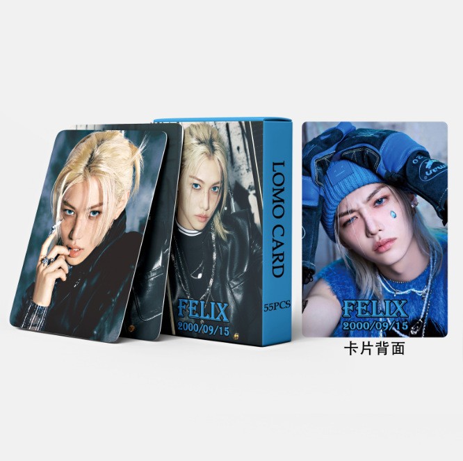 Cadena total de gran cantidad de nuevos productos en stock 55 tarjetas de álbum SKMyBreath KPOP estrella alrededor de la tarjeta de colección LOMO