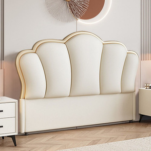 2025 New Bedside Soft Bag Backrest Simple Modern Floor-Standing Ultra-Thin Solid Wood Single Bedside Board Princess Set