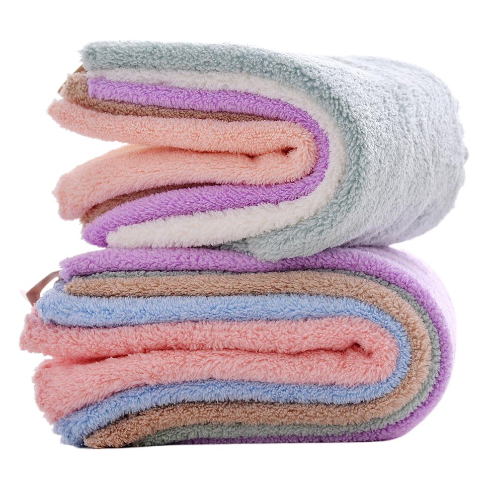 Warp knitted coral fleece lace square towel 30*30 thick absorbent soft kitchen dishwashing cloth small handkerchief logo