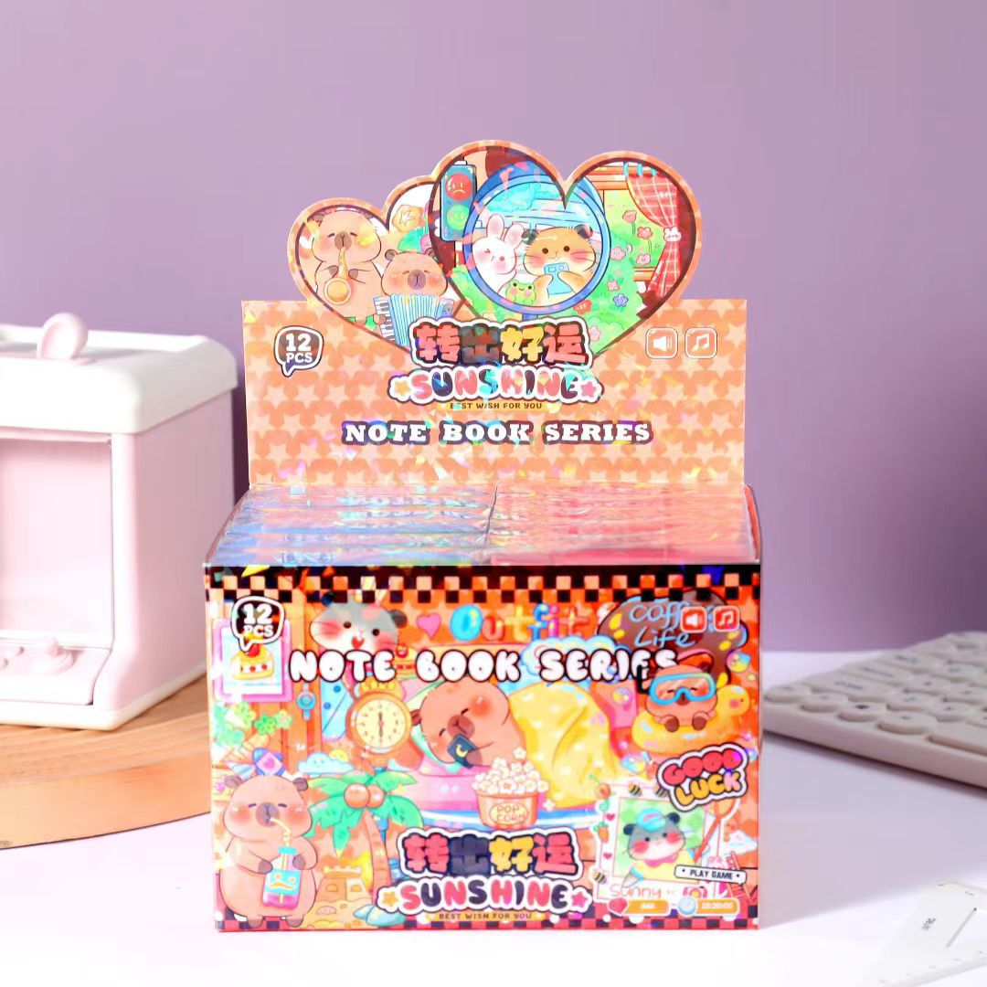 Transferencia creativa de páginas de color de bolsillo cuaderno de notas de alto valor de la cara regalo de los estudiantes primarios recompensas mini cuaderno
