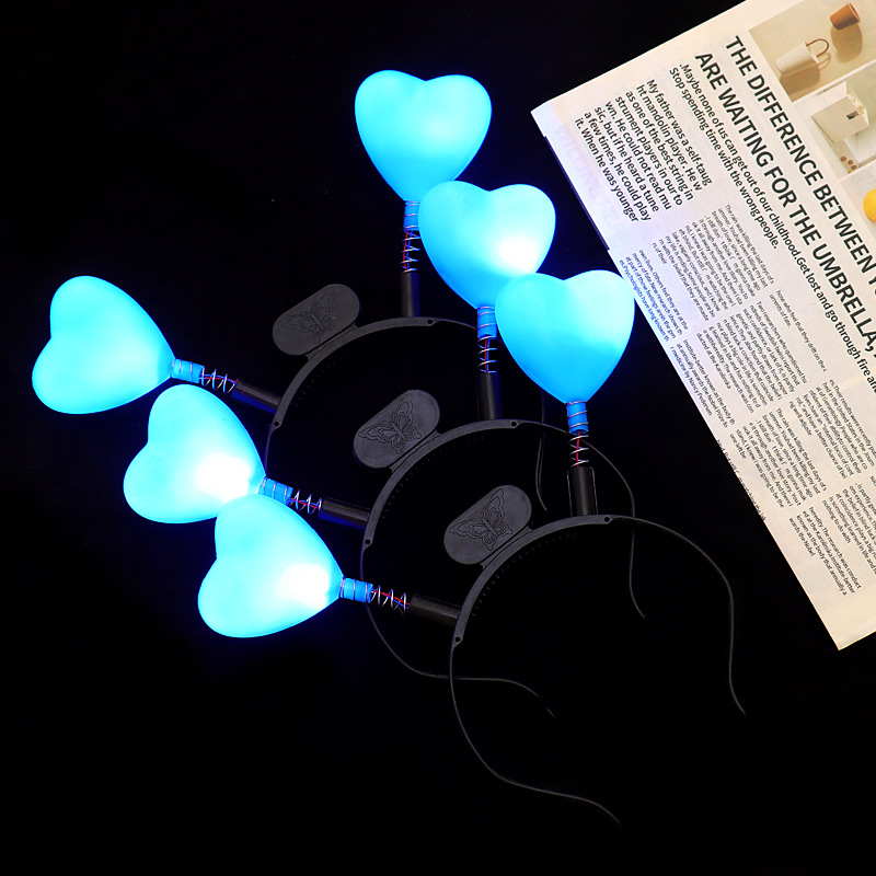 Diadema en forma de corazón - Azul