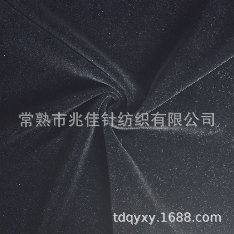 厂家供应涤氨经编阳光绒保暖家居服运动套装绒布高端天鹅绒面料