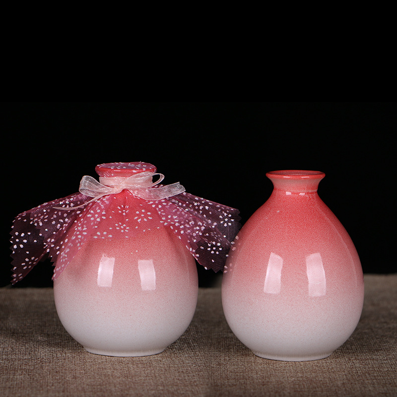 BG54 wholesale ceramic wine bottles, wine jars, small wine pots, earthenware wine jars, empty wine bottles, small wine bottles, half a catty (250ML) gradient