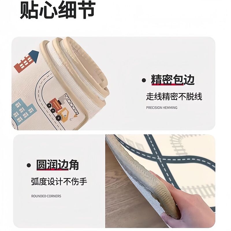 防摔床边垫加厚宝宝泡沫地垫防潮长条地垫防掉床爬行垫窗台垫整张|undefined