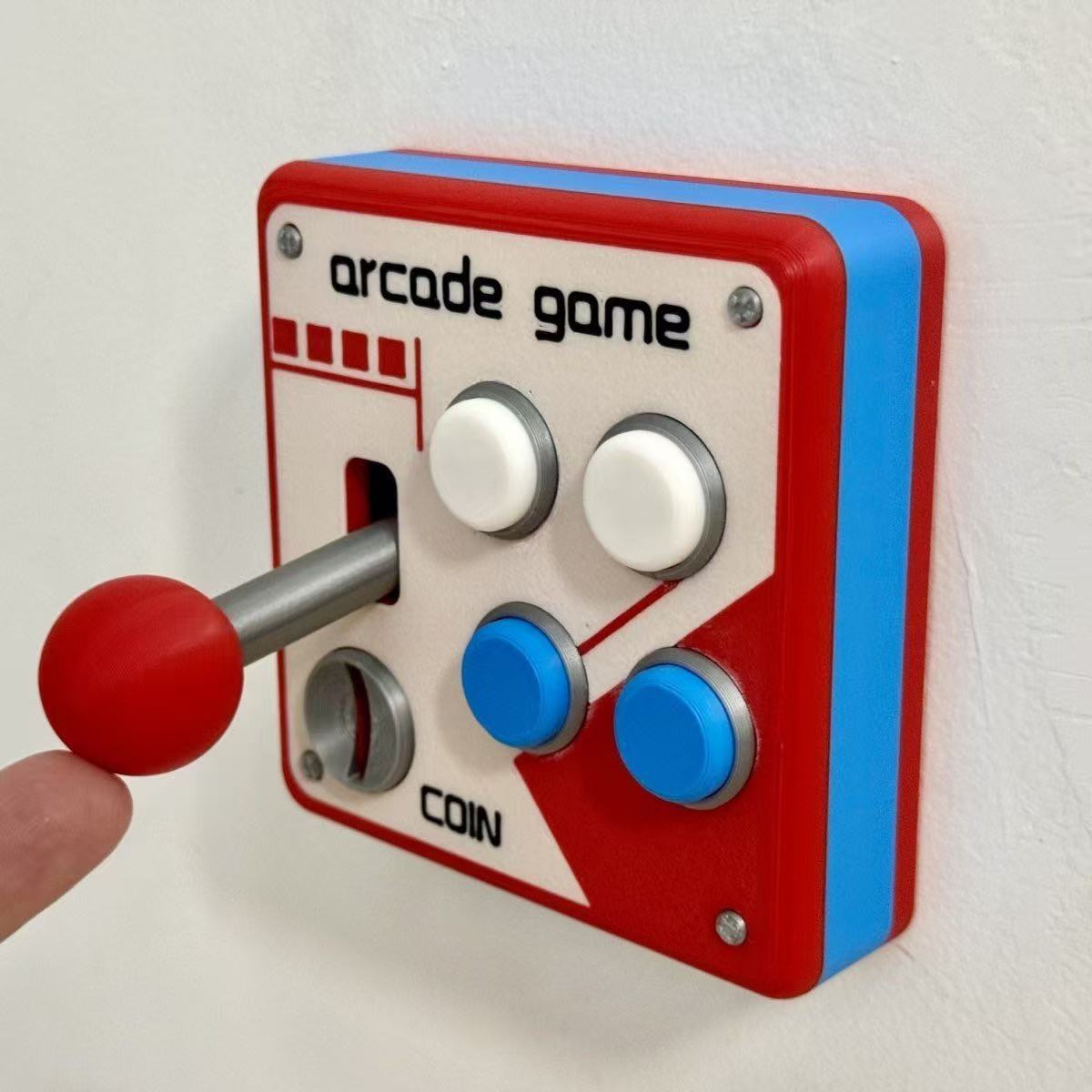 Vintage Arcade Fun 3D-Druck-Schalterpanel-Dekoration - Kippschalter_voghion.com