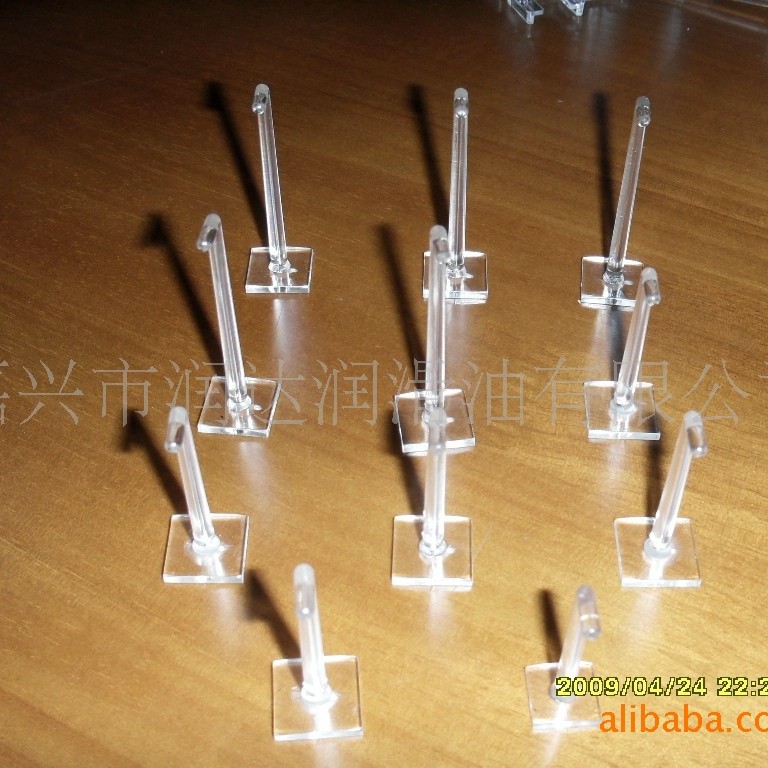 优惠批发展示架挂钩PC材质透明粘钩脱卸折不断优质展示架注塑成型