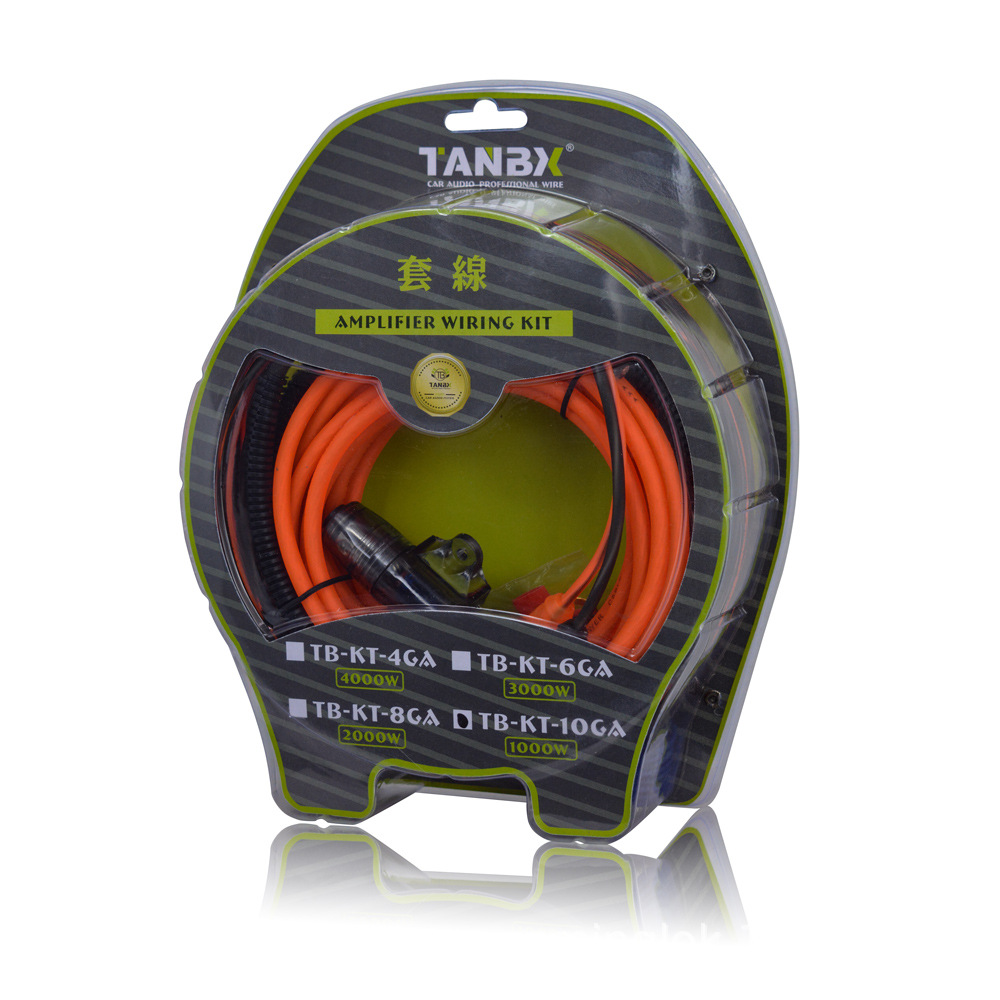Car Audio Speaker Wire 0Ga2Ga4Ga6Ga8Ga10Ga Set Copper Clad Aluminum Set Audio Wire